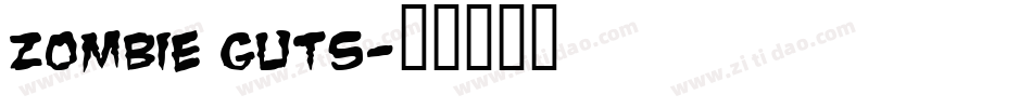 Zombie Guts字体转换